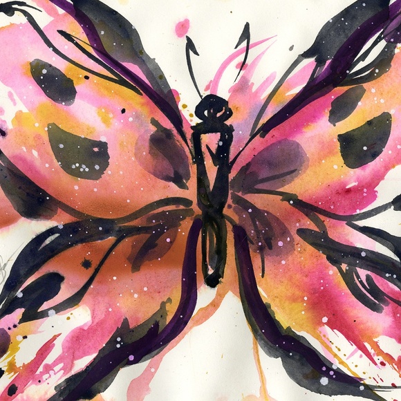 Original Watercolor Butterfly Painting - Butterfly Magic 9 - Picture 2 of 4